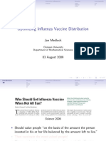Optimizing vaccine distribution outcomes