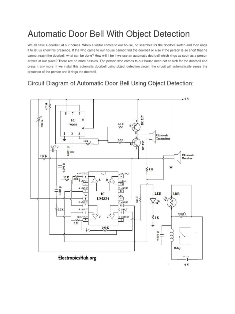 Automatic Doorbell with Object Detection | PDF | Operational Amplifier ...