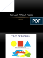 Formas geométricas y orgánicas en el plano