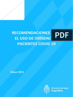 Recomendaciones para El Uso de Oxigeno en Pacientes COVID 19