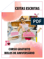 Receitas de Bolos de Aniversário Gratuitas