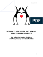 Intimacy, Sexuality and Sexual Behaviour in Dementia