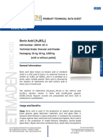 Boric Acid Technical Data Sheet