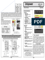 Unipower HPL110 Technical Information