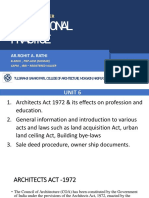 Professional Practice - Unit 6.1-Architects Act