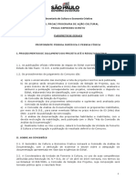 II Parâmetros Gerais Edital 37.2021 ProAC Direto Linha 1
