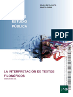 Guía de Estudio Pública: La Interpretación de Textos Filosóficos