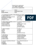 Evaluacion Emilia y La Dama Negra Septimo