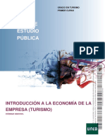 Guía de Estudio Pública: Introducción A La Economía de La Empresa (Turismo)