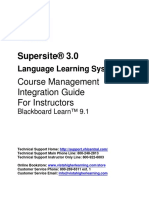 Supersite® 3.0: Course Management Integration Guide For Instructors