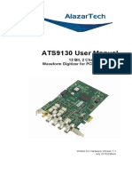 ATS9130 User Manual: 12 Bit, 2 Channel, 50 MS/s Waveform Digitizer For PCI Express Bus