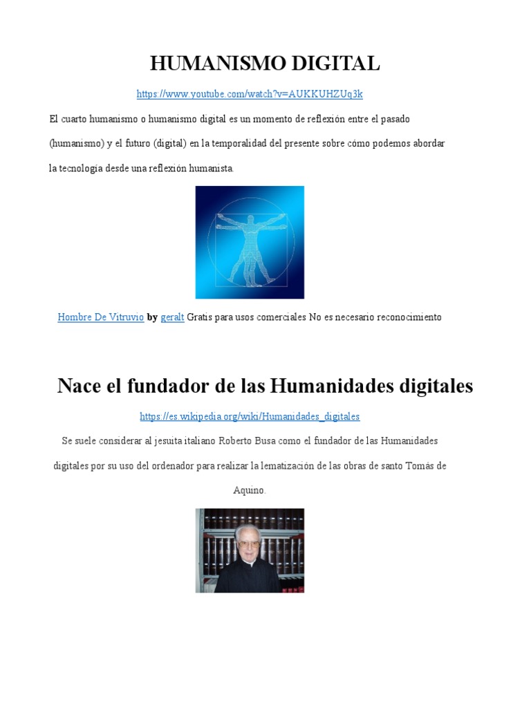 Humanismo Digital: Reflexiones y Orígenes | PDF | web 2.0 | Ibm
