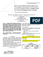 Format Makalah Jurnal TISI