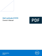Dell Latitude E7470: Owner's Manual