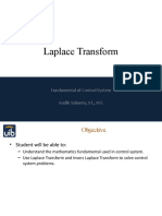 Laplace Transform: Fundamental of Control System Andik Yulianto, ST., MT