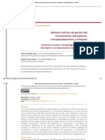 Modelos Teóricos de Gestión Del Conocimiento - Descriptores, Conceptualizaciones y Enfoques