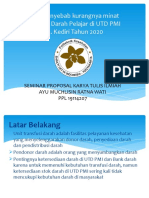 Faktor Penyebab Kurangnya Minat Pendonor Darah Pelajar Di UTD PMI Kab. Kediri Tahun 2020