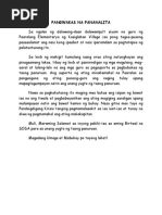 Closing Remarks Tagalog | PDF