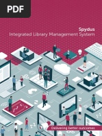 Spydus Integrated Library Management System: Delivering Better Outcomes