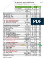 Tabela de Preços MMP