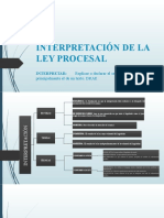 Interpretación y ámbito de aplicación de la ley procesal