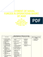 DR Vego - Employment of Naval Forces in Operations Short of W