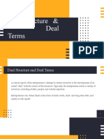 Deal Structure & Deal Terms