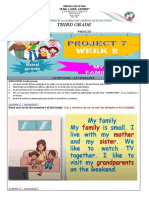 My Family - P7 - Week 2 - Third Grade