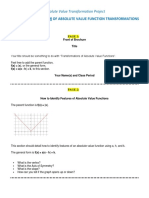 Absolute Value Transformation Project - Instructions