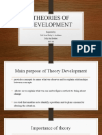 Theories of Development: Reported By: MC Lien Kirby L. Arellano Billy Jay Betalac DIT-1B