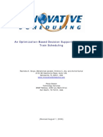 An Optimization-Based Decision Support System For Train Scheduling