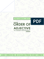 Order of Adjective in a Sentence and Difference