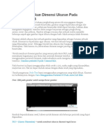 Cara Memberikan Dimensi Ukuran Pada AutoCAD 2014
