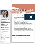TEACHERS PROFILE - Christille
