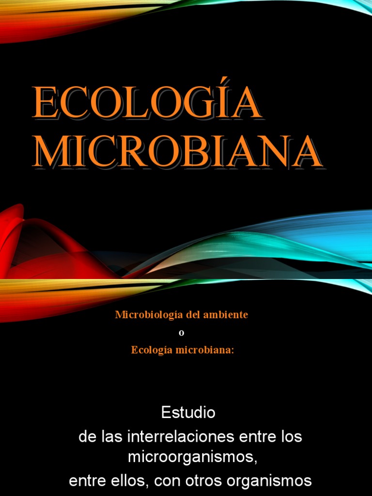 Ecologia Microbiana | PDF | Microorganismo | Las bacterias