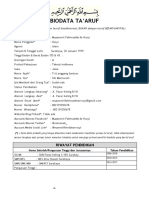 Format Biodata Taaruf