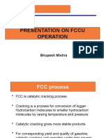 Presentation On Fccu Operation: Bhupesh Mishra
