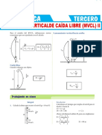 T8Formulas de Movimiento Vertical de CAída Libre para Tercer Grado de Secundaria