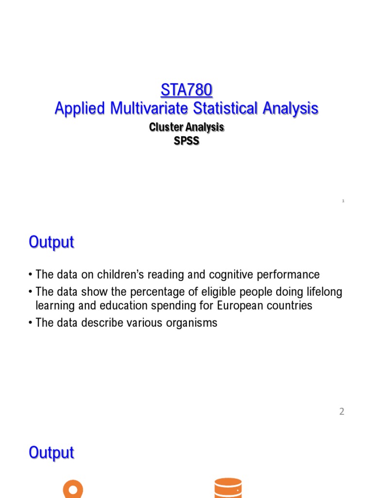 STA780 Wk9 Cluster Analysis SPSS | PDF | Cluster Analysis | Spss