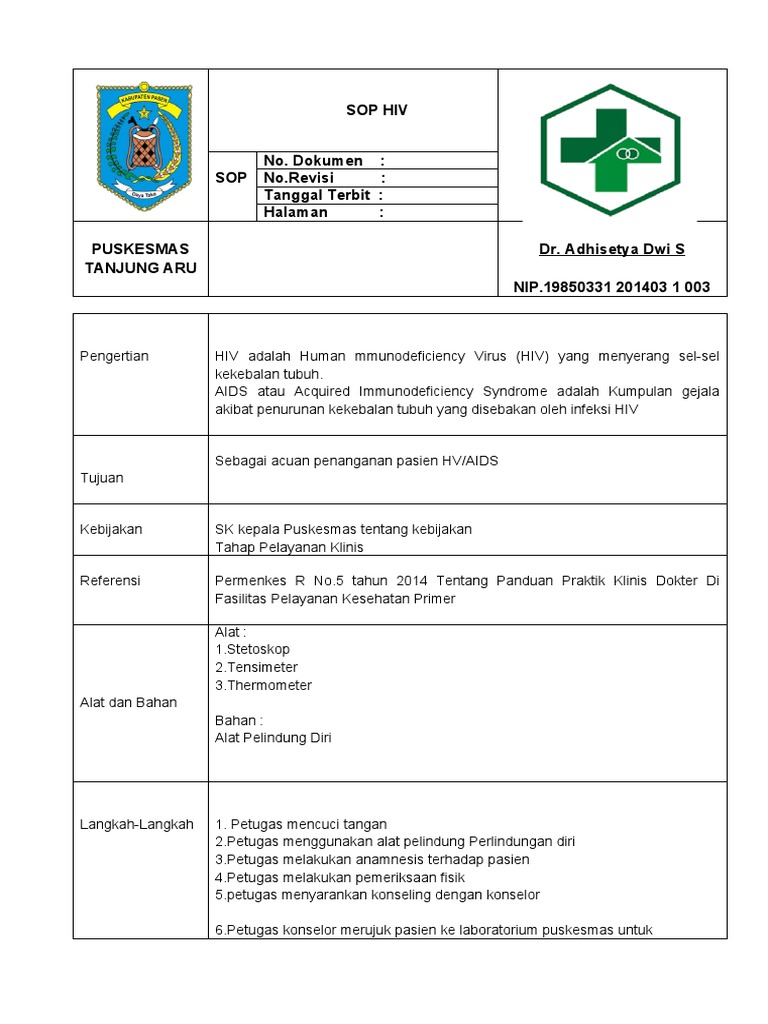 Sop Hiv | PDF