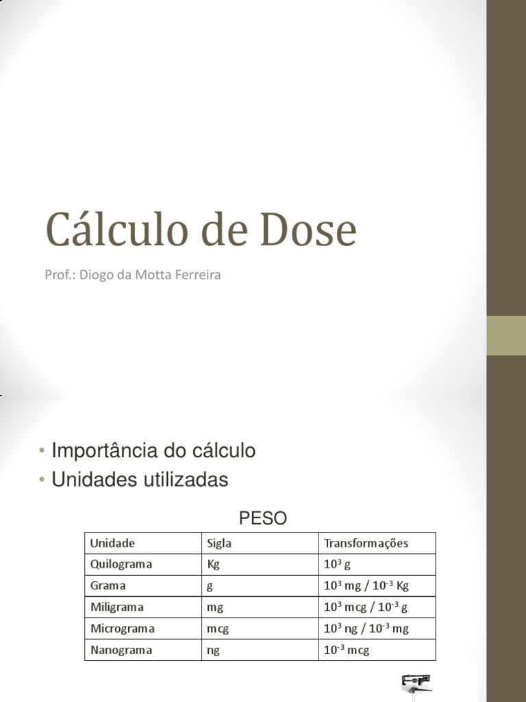 Cálculo de Dose | PDF