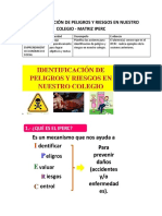 1.4. Identificacion de Riesgos y Peligros en Nuestro Colegio