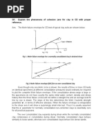 Q1: Explain The Phenomena of Cohesion Zero For Clay in CD With Proper Reference