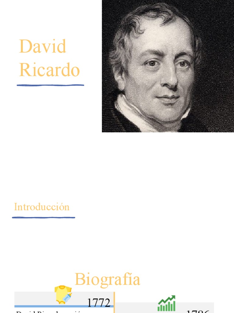 Biografía y Teorías de David Ricardo | PDF | Capital (economía) | Bienes