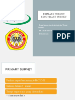 Primary Survey Secondary Survey