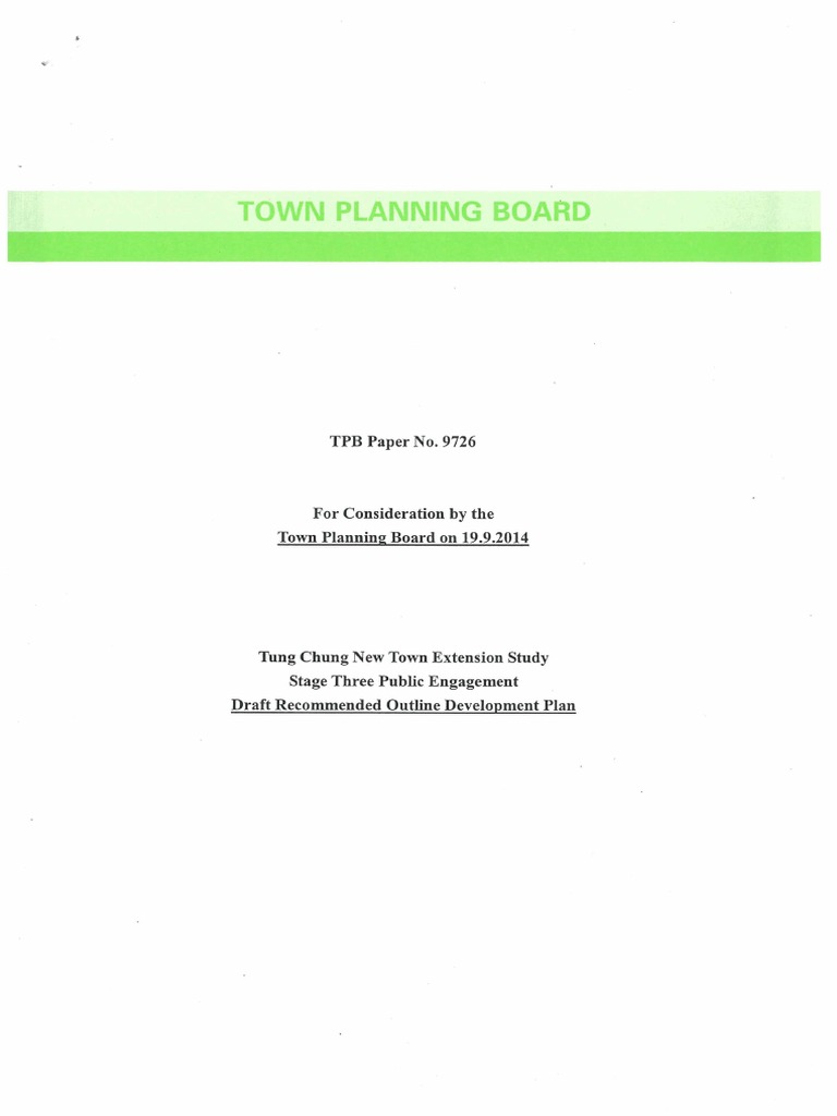 Town Planning Board Tung Chung New Town Extension Study PDF