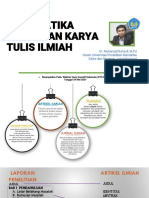 Sistematika Penulisan Artikel Ilmiah