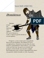 D&D 5E - Homebrew - Novas Raças Xafir - Biblioteca Do Duque