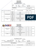 My Accomplishments: No. & Title of The MODULE DAY No. & Title of The LESSON Pre-Test Post - Test