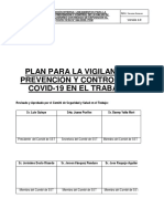 Plan COVID-19 trabajo